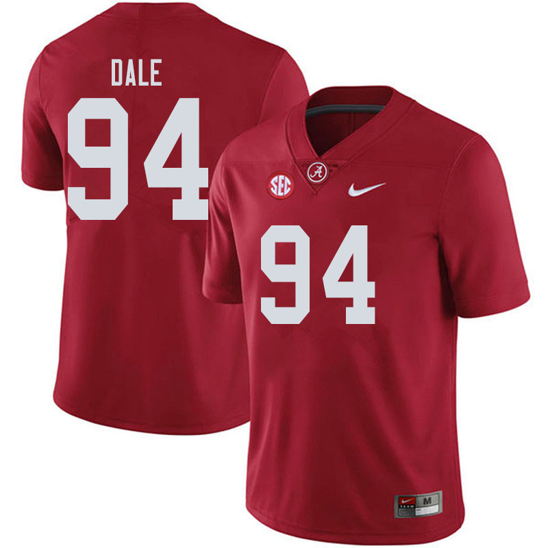 Men #94 DJ Dale Alabama Crimson Tide College Football Jerseys Sale-Crimson